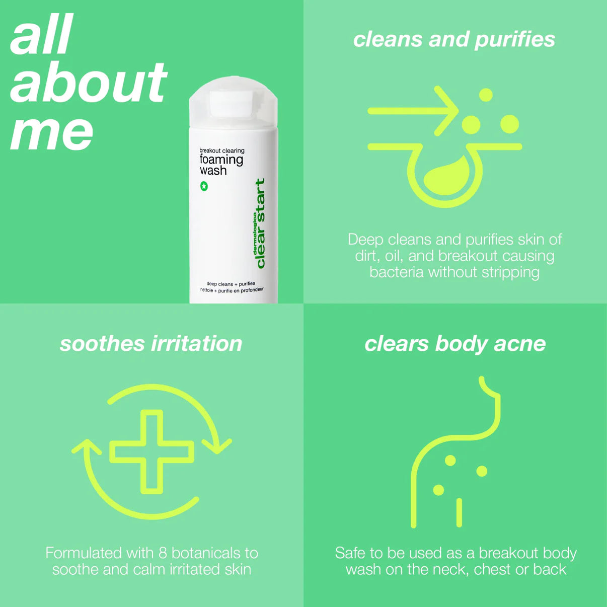 breakout clearing foaming wash